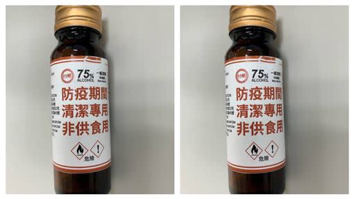 家樂福週五開賣台糖75%清潔用酒精50ml。（圖／業者提供）