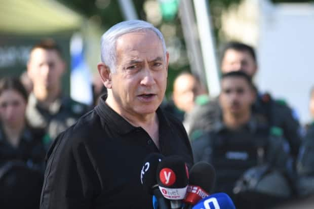 Israeli Prime Minister Benjamin Netanyahu, pictured in Lod last Thursday, has decried the violence between Jews and Arabs in mixed Israeli cities, saying 'nothing justifies the lynching of Jews by Arabs, and nothing justifies the lynching of Arabs by Jews.'