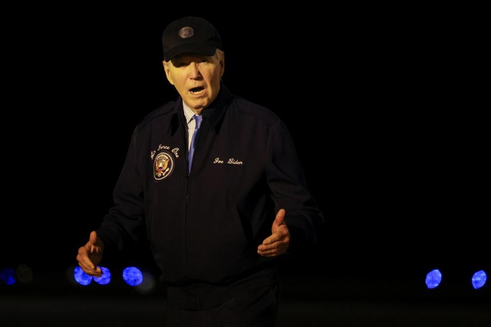 President Joe Biden departs Air Force One, at Dover Air Force Base in Dover, Delaware, U.S., July 17, 2024. He’s facing increasing pressure to step aside (REUTERS)