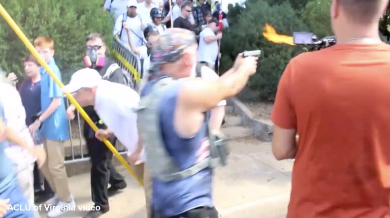 Richard Wilson Preston was arrested for firing a gun during the clashes in Charlottesville, Virginia, on Aug. 12. (Photo: ACLU of Virginia)