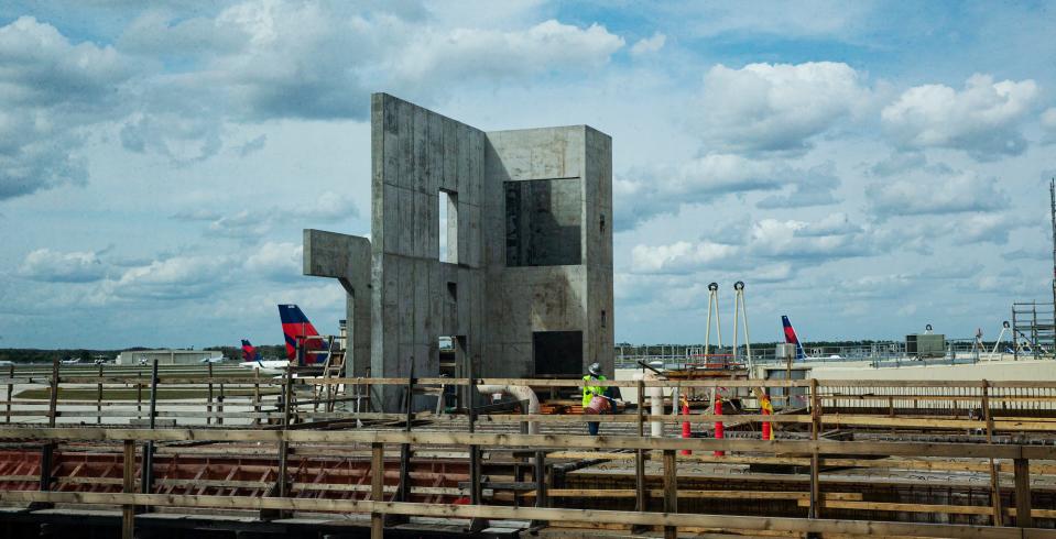 Construction on some of the existing concourses continues at Southwest Florida International Airport in Fort Myers on Friday, March 1, 2024.