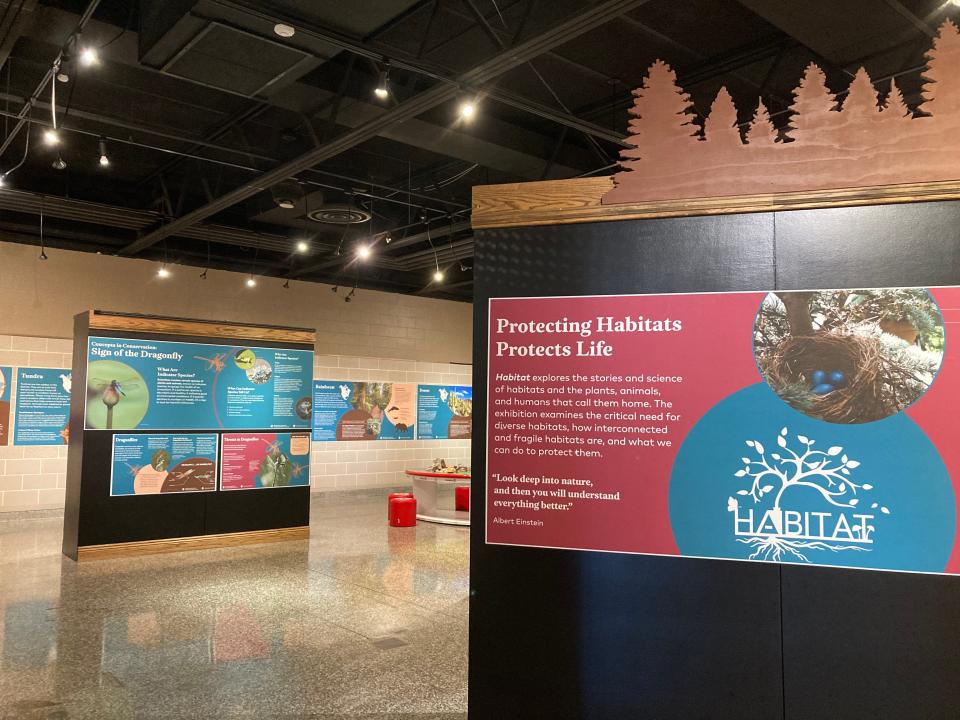 "Habitat," a traveling exhibit developed by Smithsonian Gardens, on display through March in the Keller Gallery of McKinley Presidential Library & Museum.