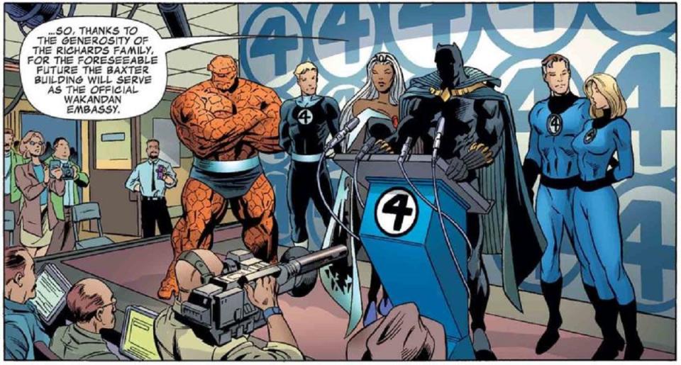 Black Panther and Storm join the Fantastic Four.