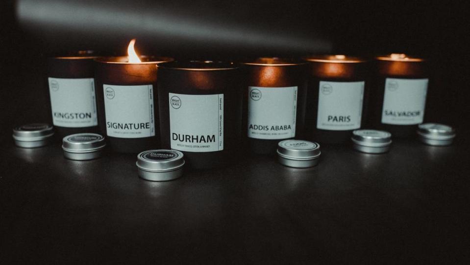 Bright Black has made a set of candles that invoke cities from around the world that are important to the Black Diaspora.