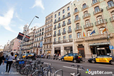 The Catalonia Ramblas, Barcelona, Spain