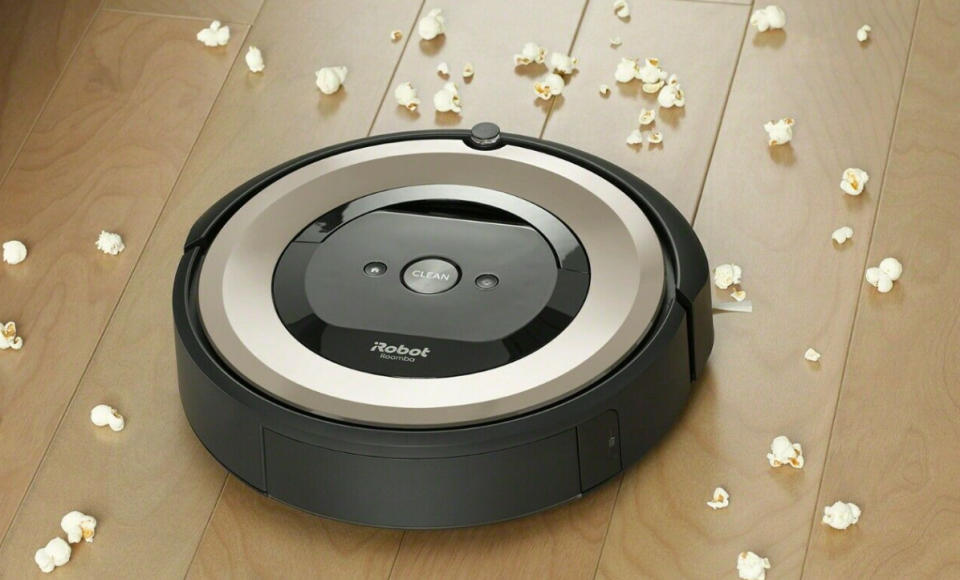 Sit back and relax this weekend! In the meantime, just let this robot vacuum clean your floors. (Photo: iRobot Roomba)