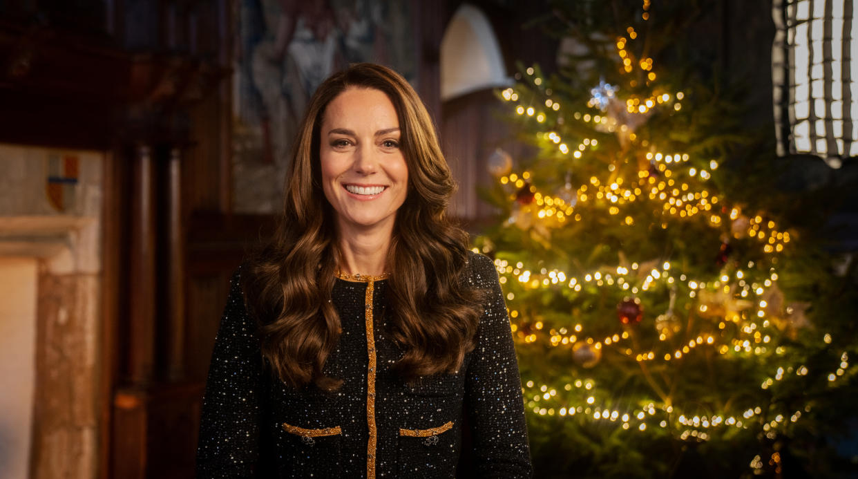 Kate, Princess of Wales, has recorded her own Christmas message and honoured the late Queen. (Kensington Palace)