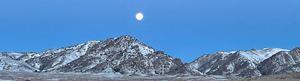 Morning Moon over Red Mountain Wyoming
