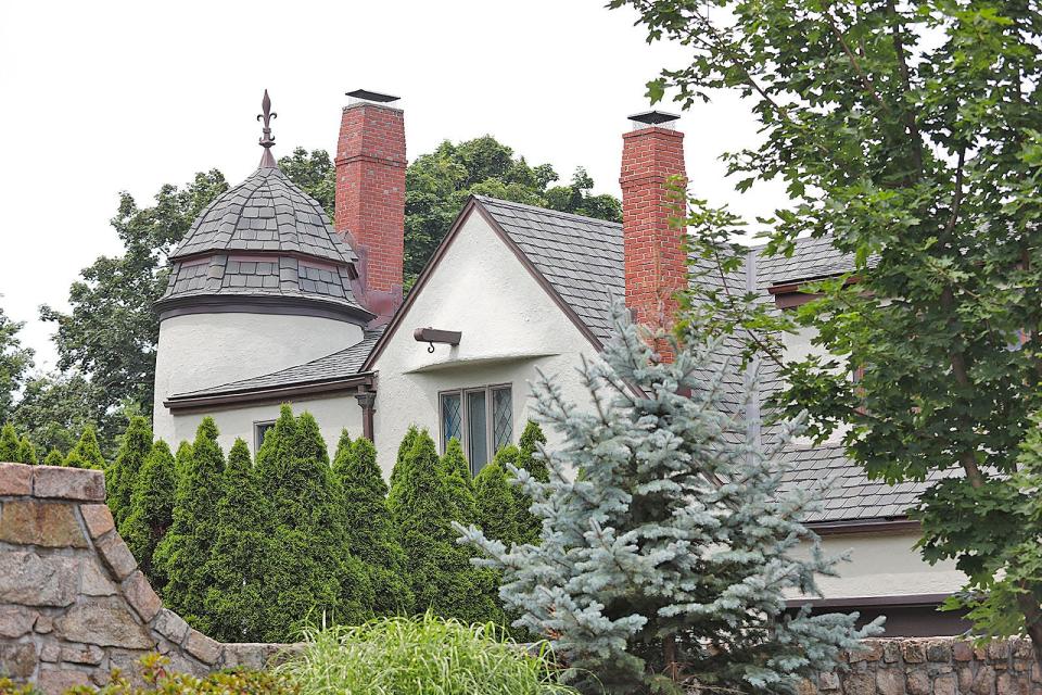 The former carriage house at the Lyndermere estate of Col. Albert Pope in Cohasset is now a family home.