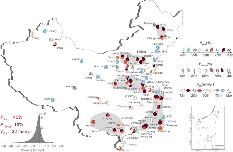 Annotated map of China