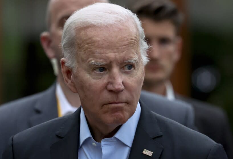 President Joe Biden attends the G7 leaders' summit at Castle Elmau in Elmau, near Garmisch-Partenkirchen, Germany, Monday, June 27, 2022. The Group of Seven leading economic powers are meeting in Germany for their annual gathering Sunday through Tuesday. (Lukas Barth/Pool via AP)