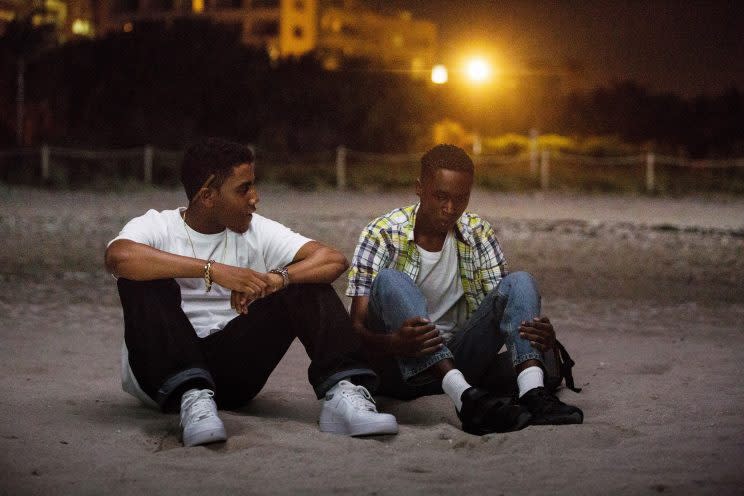 Jharrel Jerome and Ashton Sander in ‘Moonlight’ (Photo: David Bornfriend/A24/courtesy Everett Collection)