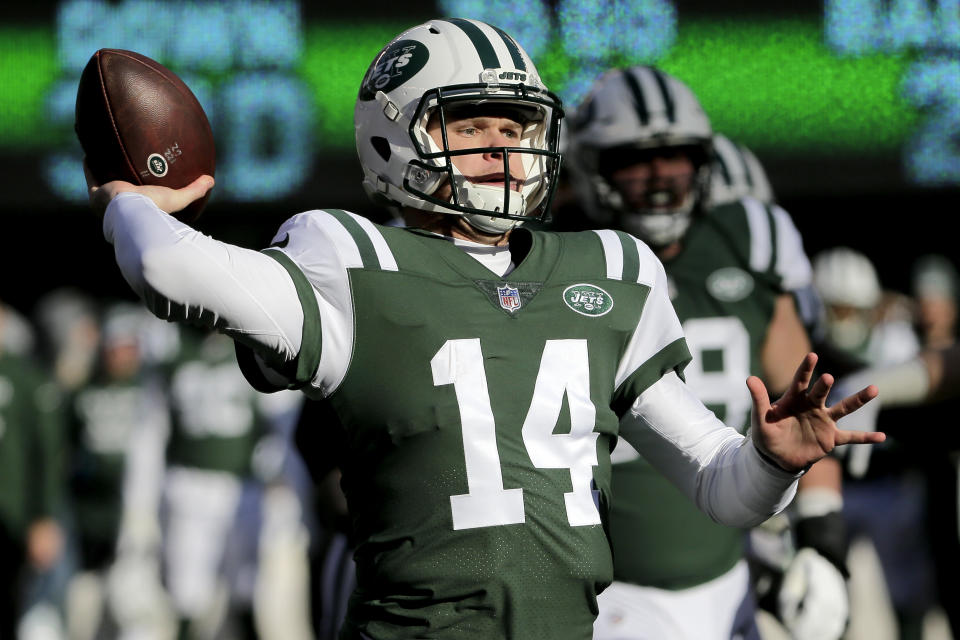 In Week 16, Sam Darnold looked like everything the Jets hoped he’d be when they drafted him. (AP Photo/Seth Wenig)