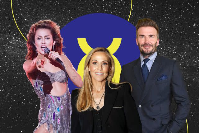 <p>Getty (3)</p> Miley Cyrus, Sheryl Crow and David Beckham
