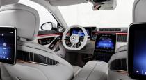 <p>The S63 still features an opulent cabin, with unique seats, upholstery, stitching, and an AMG steering wheel. </p>