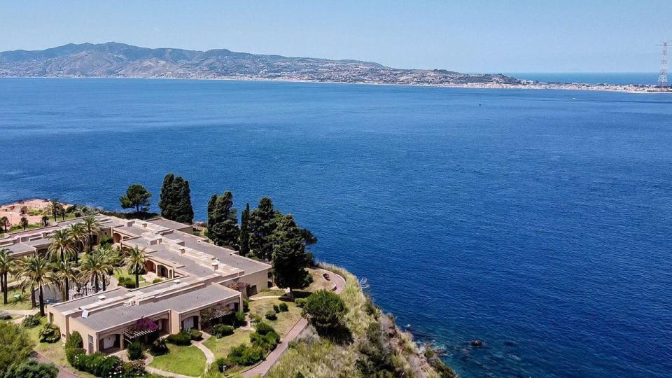 Una vista de la costa de Sicilia