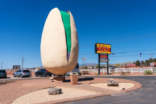 <p>Getty</p> World's Largest Pistachio in Alamogordo, New Mexico