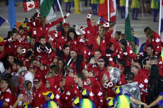 Canada is taking 371 athletes to the Tokyo Olympics, the country's largest Games contingent since Los Angeles in 1984. At the 2016 Rio Olympics, pictured, 314 Canadians competed. (Patrick Smith/Getty Image - image credit)