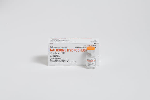 Naloxone (generic Narcan)<p><a href="https://unsplash.com/photos/W1KQUpiL0_M" rel="nofollow noopener" target="_blank" data-ylk="slk:NEXT Distro via UnSplash;elm:context_link;itc:0;sec:content-canvas" class="link ">NEXT Distro via UnSplash</a></p>