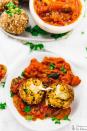 <p>These cheesy Italian rice balls are typically what we'd call our comfort food. Though they don't have to be! This light recipe uses vegan mozzarella and just a splash of oil in the air fryer.</p><p><em><a href="https://jessicainthekitchen.com/vegan-arancini-fried-rice-balls-air-fryer-option/" rel="nofollow noopener" target="_blank" data-ylk="slk:Get the Recipe from Jessica in the Kitchen »;elm:context_link;itc:0;sec:content-canvas" class="link ">Get the Recipe from Jessica in the Kitchen »</a></em></p>