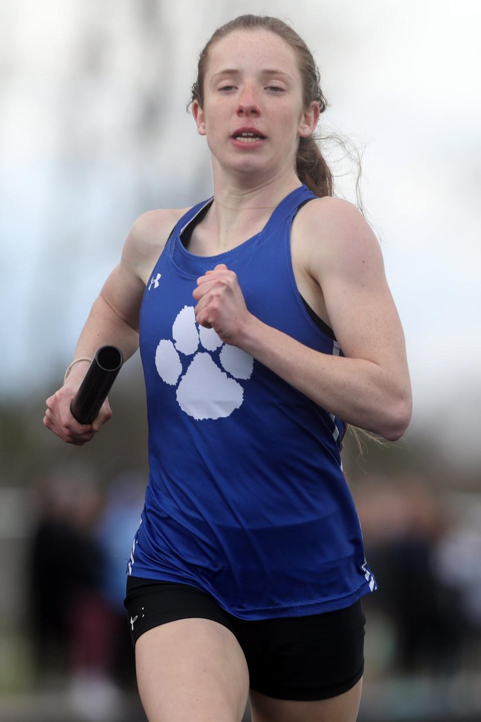 Hilliard Davidson's Caitlyn Jones ran 2:16.68 in the 800 meters on April 15 at Dublin Coffman, setting the meet record for the Joe Lenge Classic.