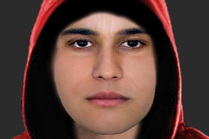 Metropolitan Police: Officers released this e-fit of the man they want to trace following the attack in Stratford