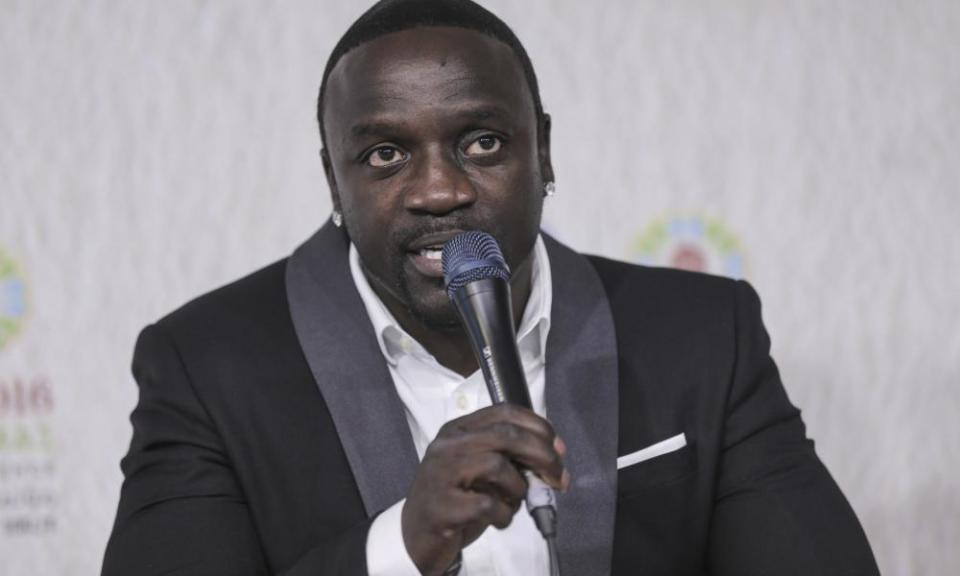 Akon, whose real name is Aliaune Thiam, is an international music star.