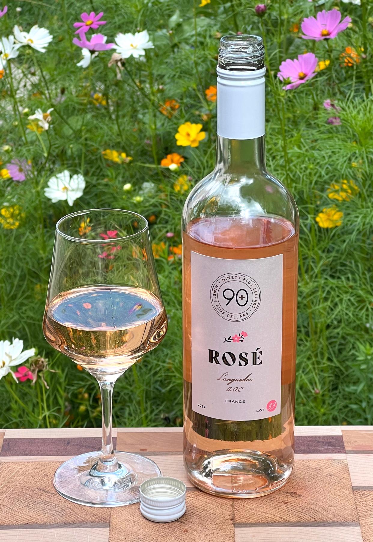 90 Plus Rosé wine from the Languedoc region will make you think of springtime all year round.