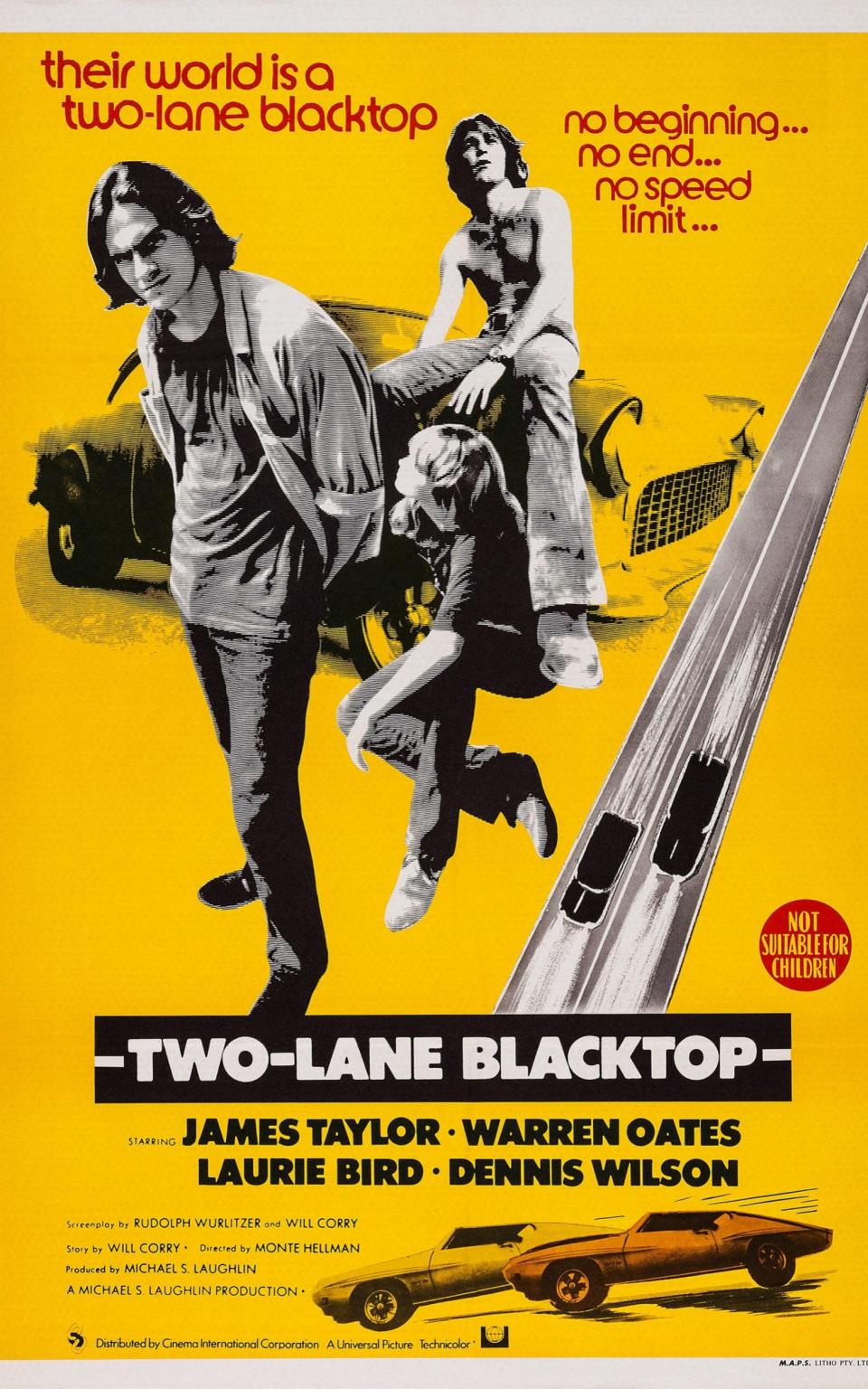 The studio pulled all promotion for Two-Lane Blacktop, decrying it as 'subversive' - Everett Collection Inc/Alamy