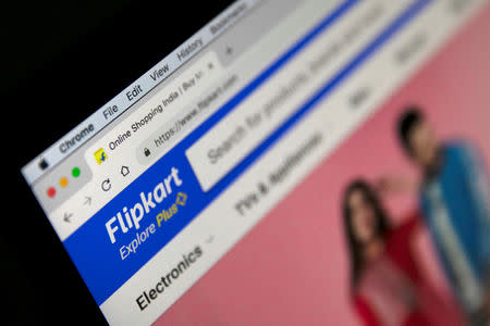 FILE PHOTO: The logo of India's e-commerce firm Flipkart is seen in this illustration picture taken January 29, 2019. REUTERS/Danish Siddiqui/File Photo