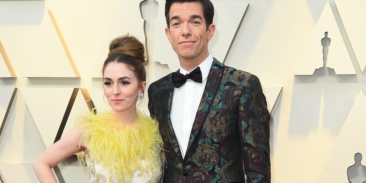 COUPLES: Annamarie Tendler, left, and John Mulaney attend the 2019 Oscars