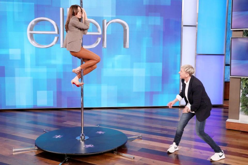 Aubrey Plaza on The Ellen DeGeneres Show | Michael Rozman/Warner Bros.