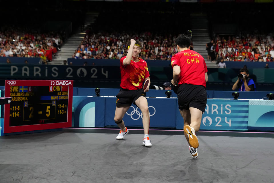 Table tennis player Ma Long makes history for China at Paris Games with