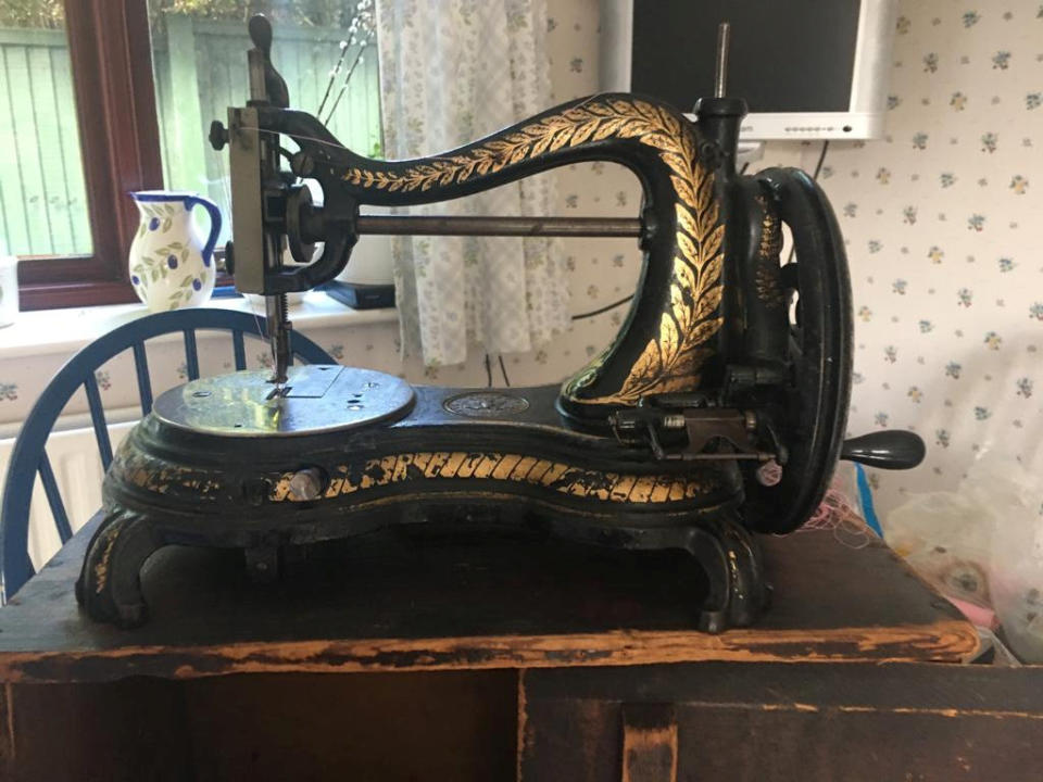 The 75-year-old sewing machine is still going strong. (SWNS)