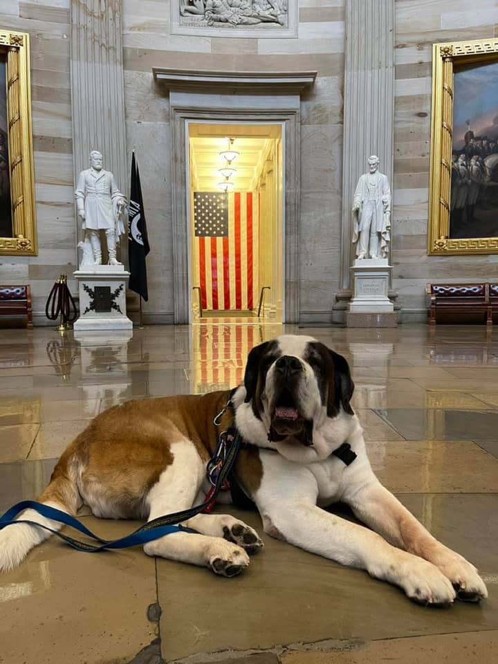 Officer Clarence inside the U.S. Capitol (Courtesy of Deputy Chief William Gordon)