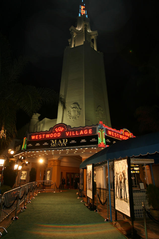 Bruin And Fox Theaters At Westwood Village In Los Angeles Stock