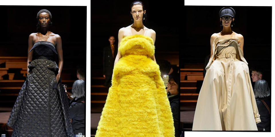 Celine's AW22 Show Is A Celebration Of Sparkly Sequins And Luscious Leather Dresses