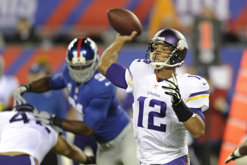 Josh Freeman, who once threw for 4,000 yards in a season, has retired from football. (AP Photo/Bill Kostroun, File)
