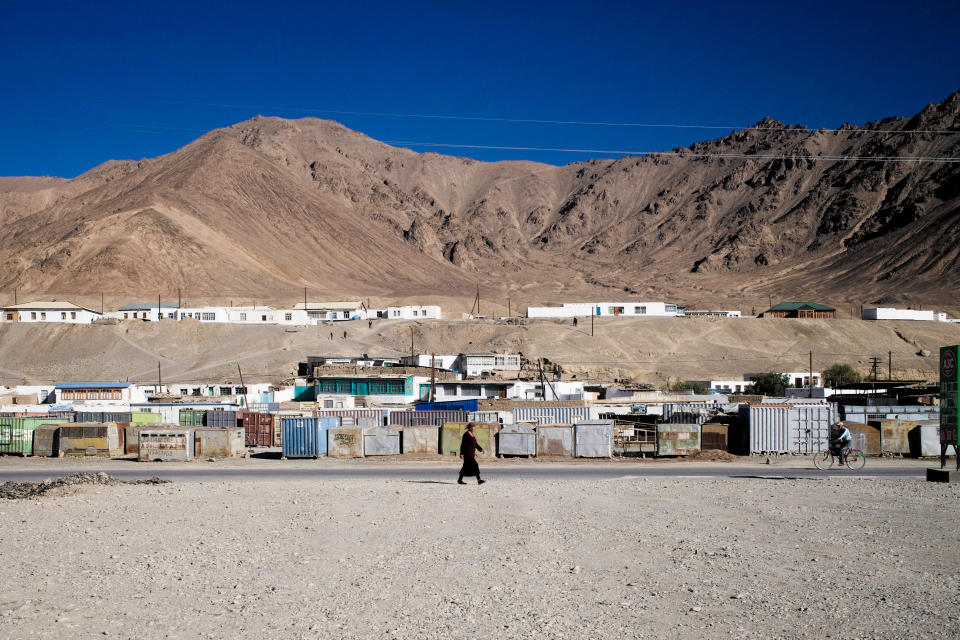 Chinese soldiers have been spotted in the remote, high-altitude town of Murghab, Tajikistan. Locals say dozens, maybe hundreds of Chinese soldiers stay in an outpost 90 miles south of Murghab on the border with Afghanistan. (Photo by Gerry Shih/The Washington Post via Getty Images)