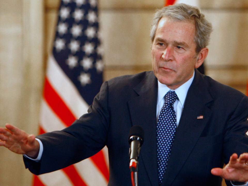 President George W. Bush December 14, 2008.