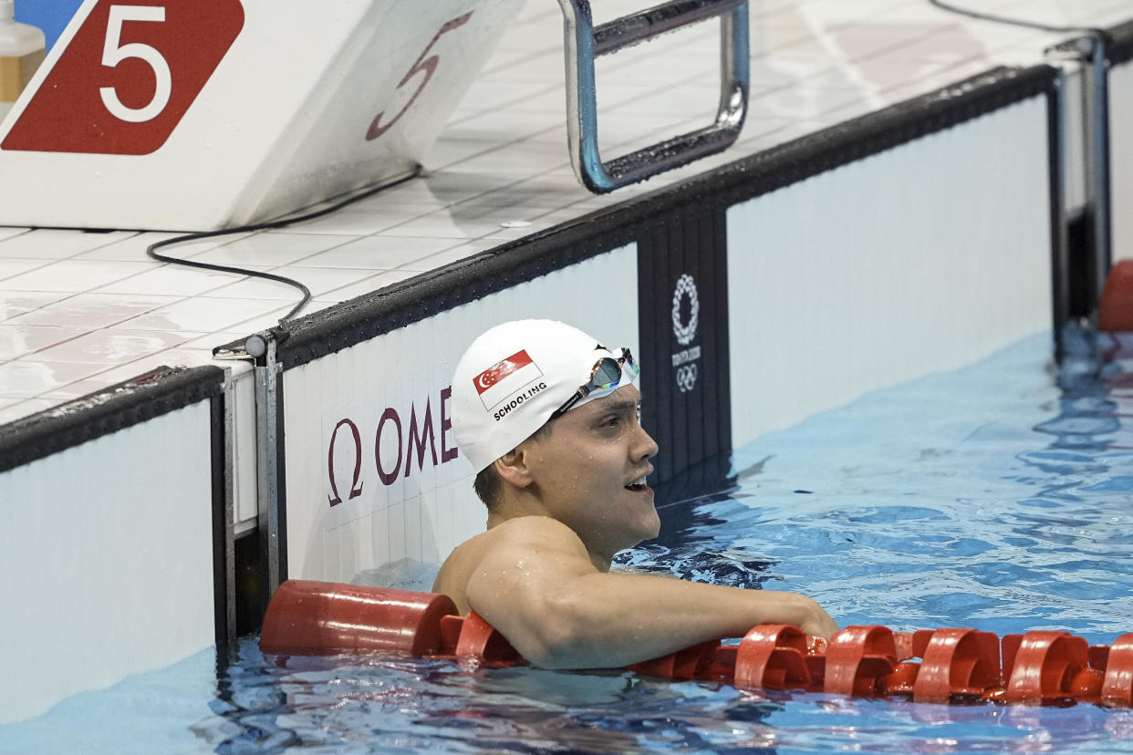 Singapore swimmer Joseph Schooling after his men's 100m freestyle heats. (PHOTO: SNOC/Kong Chong Yew)