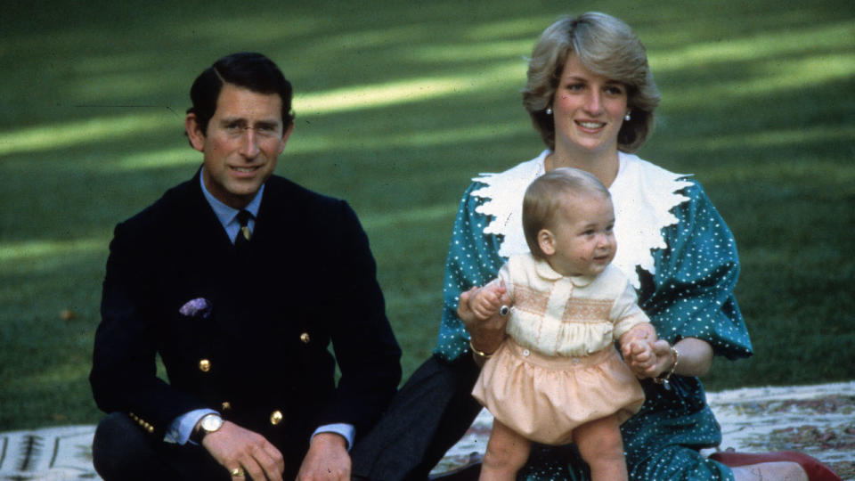 28. April 1983: King Charles, Princess Diana and baby Prince William