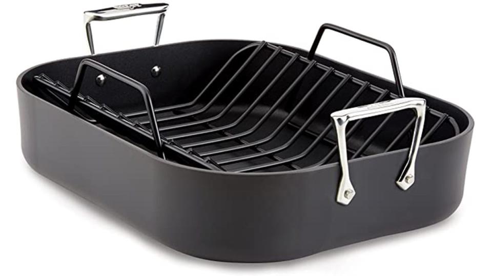 Save big on this top-quality roasting pan from All-Clad.