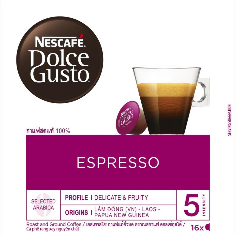 NESCAFÉ® Dolce Gusto® Espresso Coffee Capsules 16 Servings. (Photo: Shopee SG)