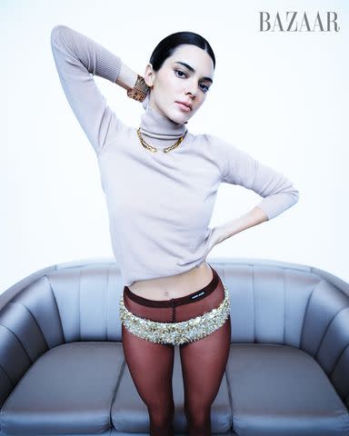 Kendall Jenner Models the Sequin Miu Miu Underwear That Emma