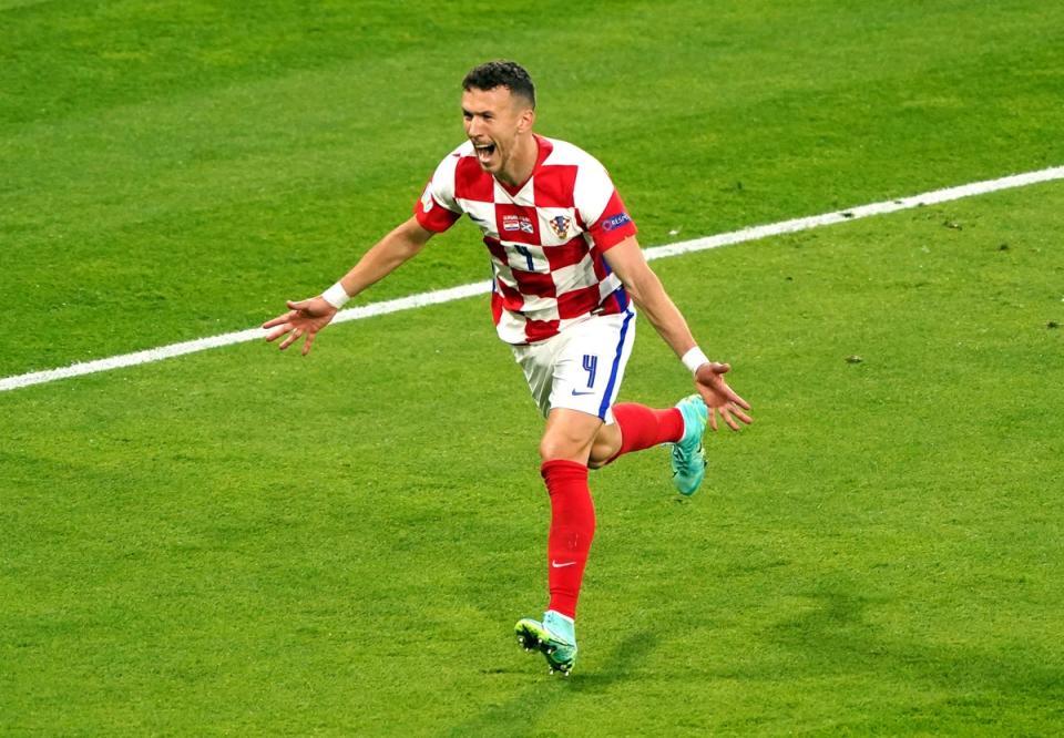 Perisic scored for Croatia in the 2018 World Cup (Owen Humphreys/PA) (PA Archive)