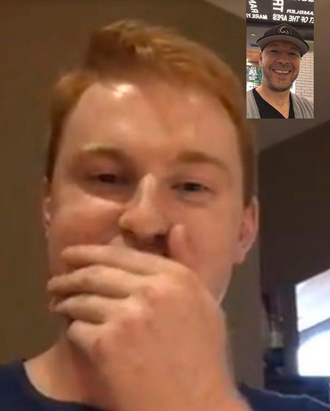 <p>“This guy Nate didn’t believe his mom and uncle were meeting me at @Wahlburgers,” the fan-friendly singer and actor wrote. “So I facetimed him on her phone to prove it — his reaction was everything!‬ Nice to meet you too Nate! Good luck at grad school!” (Photo: <a rel="nofollow noopener" href="https://www.instagram.com/p/BXUI_AUHY9s/?taken-by=donniewahlberg" target="_blank" data-ylk="slk:Donnie Wahlerberg via Instagram" class="link ">Donnie Wahlerberg via Instagram</a>) </p>