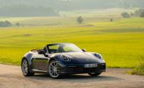 <p>The 2020 Porsche 911 Carrera, the latest 992 generation of the iconic German sports machine, is a driver's delight that excels as a refined performance car even in its entry level configuration. Read the full story <a href="https://www.caranddriver.com/reviews/a28904949/2020-porsche-911-base-carrera-drive/" rel="nofollow noopener" target="_blank" data-ylk="slk:here;elm:context_link;itc:0;sec:content-canvas" class="link ">here</a>.</p>