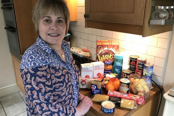 Jo Willacy got an emergency food package earlier this week (Jo Willacy)