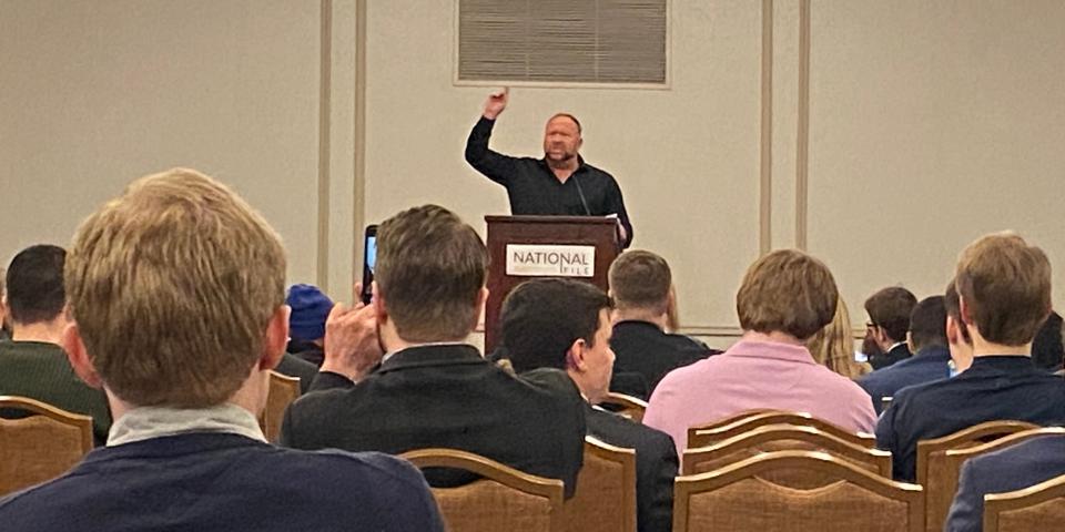 Alex Jones at National File event